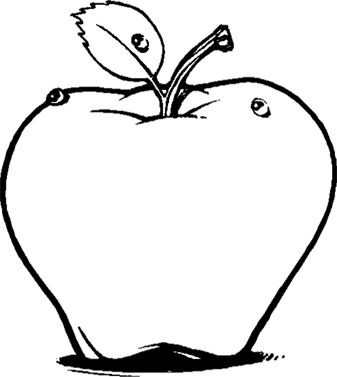 Tatlı Elma boyama sayfası