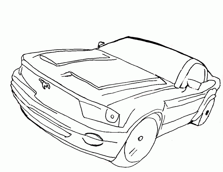 Mustang Araba boyama sayfası