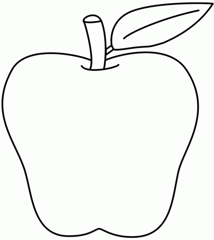 Elma Meyve boyama sayfası