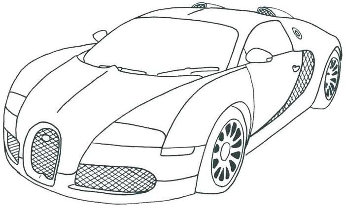 Bugatti Araba boyama sayfası