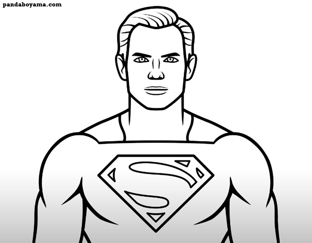 Kaliteli Süpermen boyama sayfası