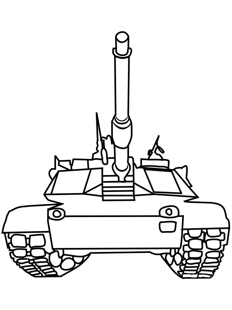 Askeri Boyama Kitabı Tank boyama sayfası