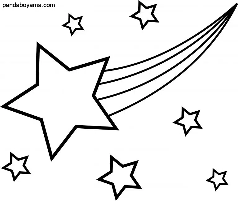 Uçan Yıldız boyama sayfası