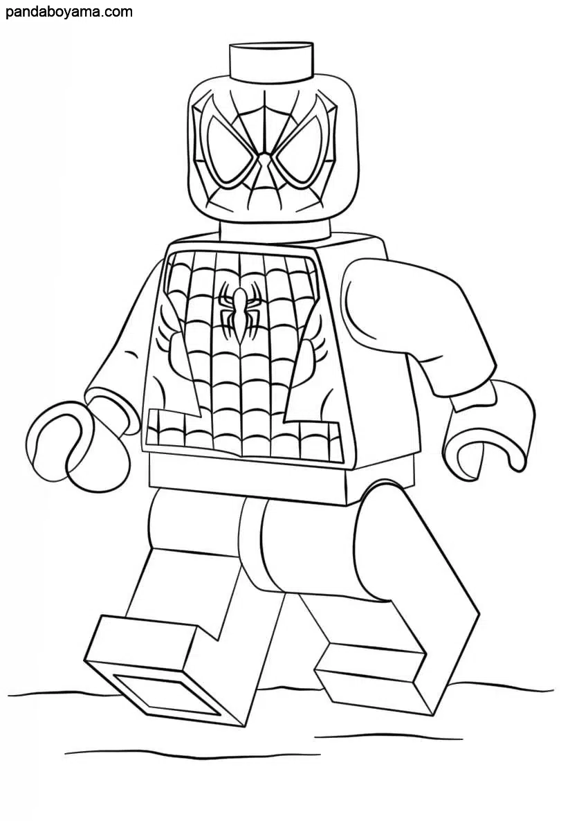 Örümcek Adam Lego boyama sayfası
