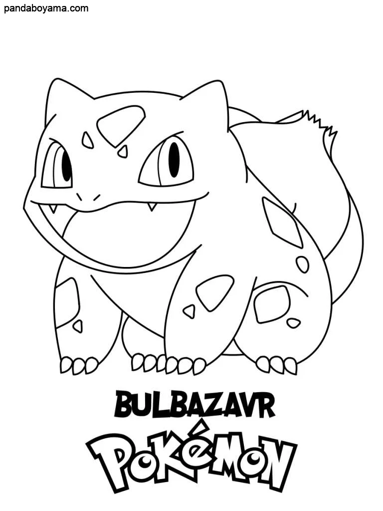 Balbazar Pokemon boyama sayfası