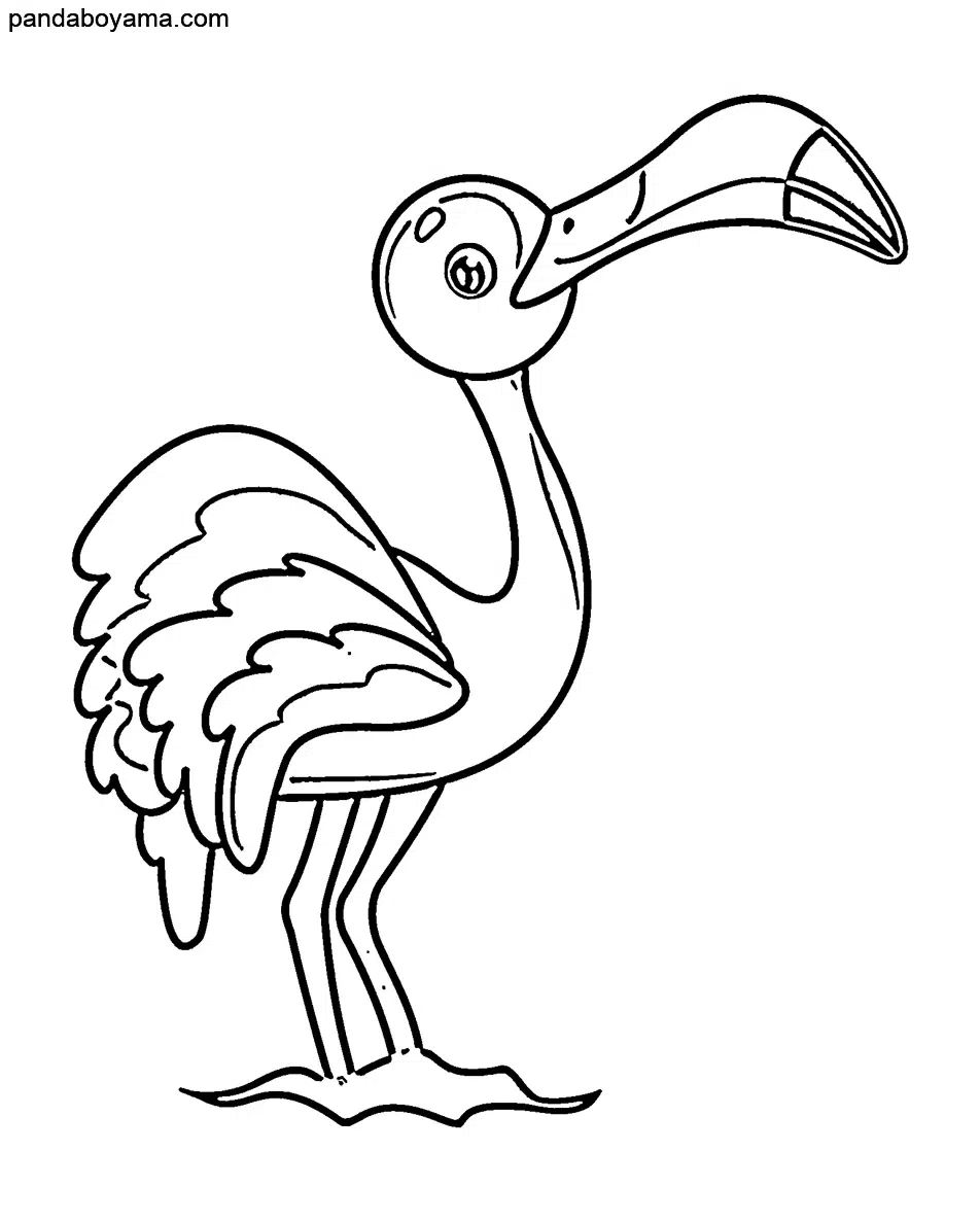Flamingo boyama sayfası