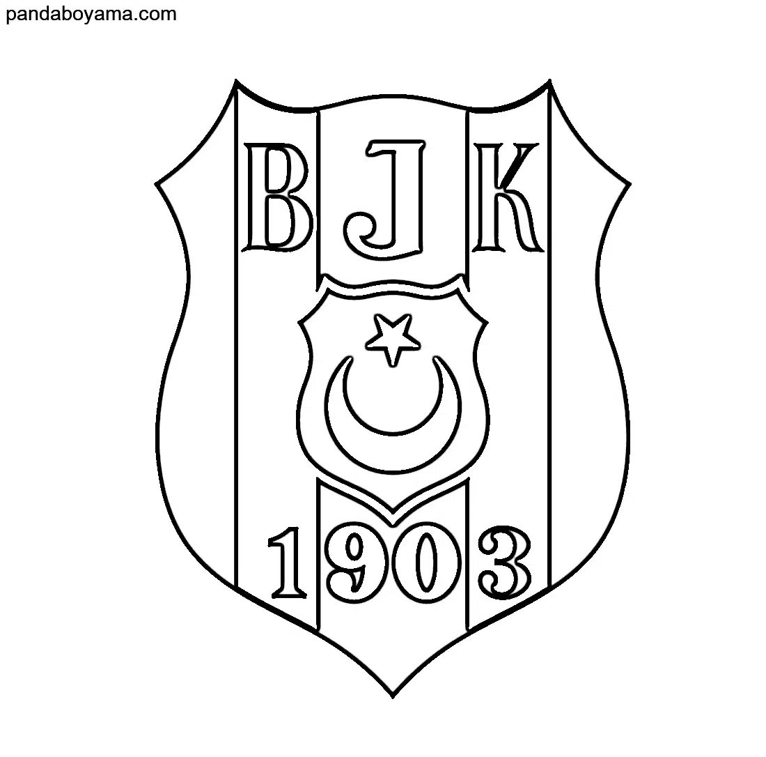 Beşiktaş 1903 Logo boyama sayfası