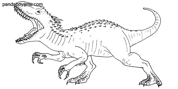 Yeni Dinozor boyama sayfası