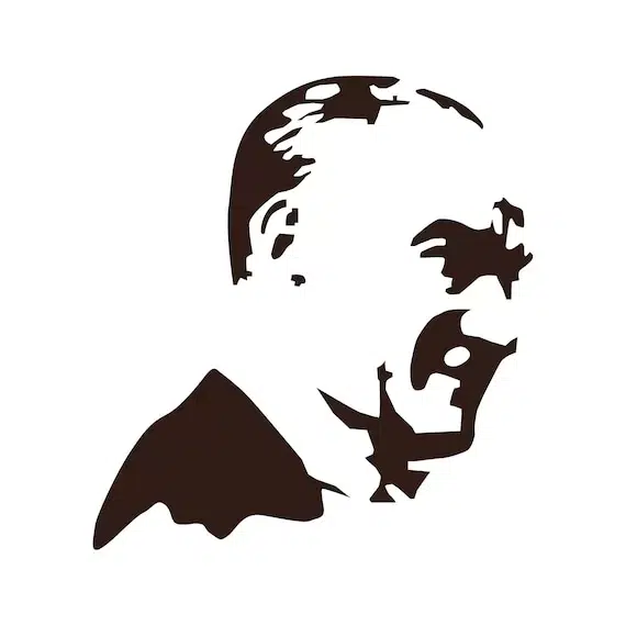 Atatürk Gülüyor boyama sayfası
