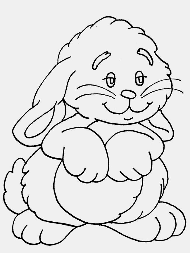 Masum Tavşan boyama sayfası