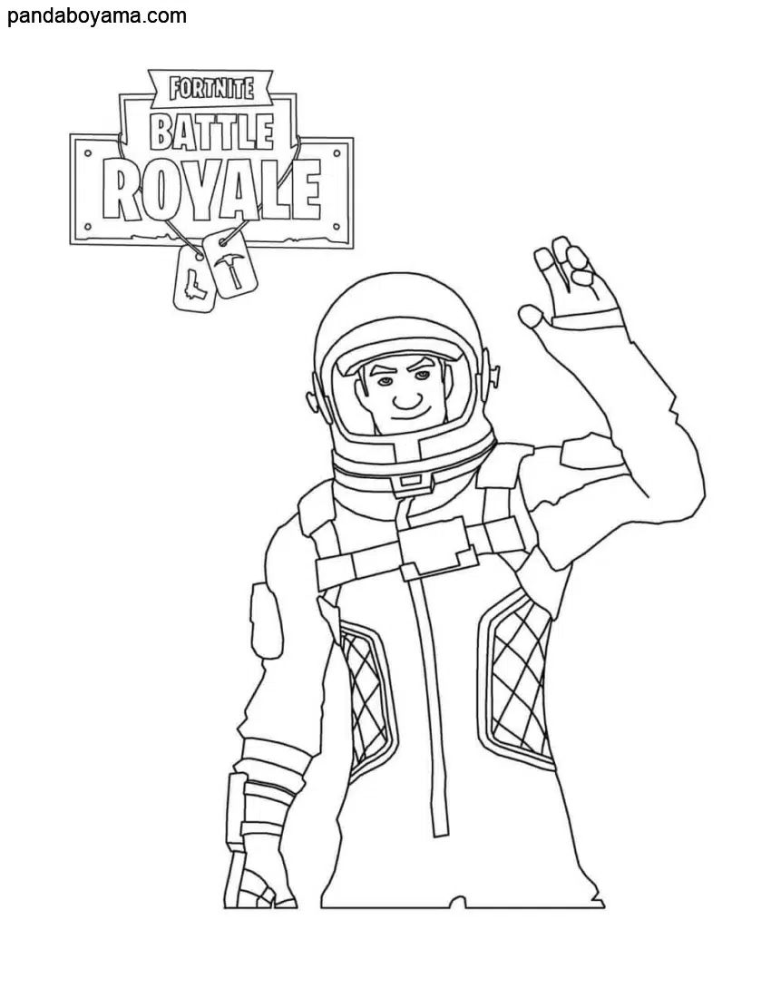 Fortnite Astronot boyama sayfası