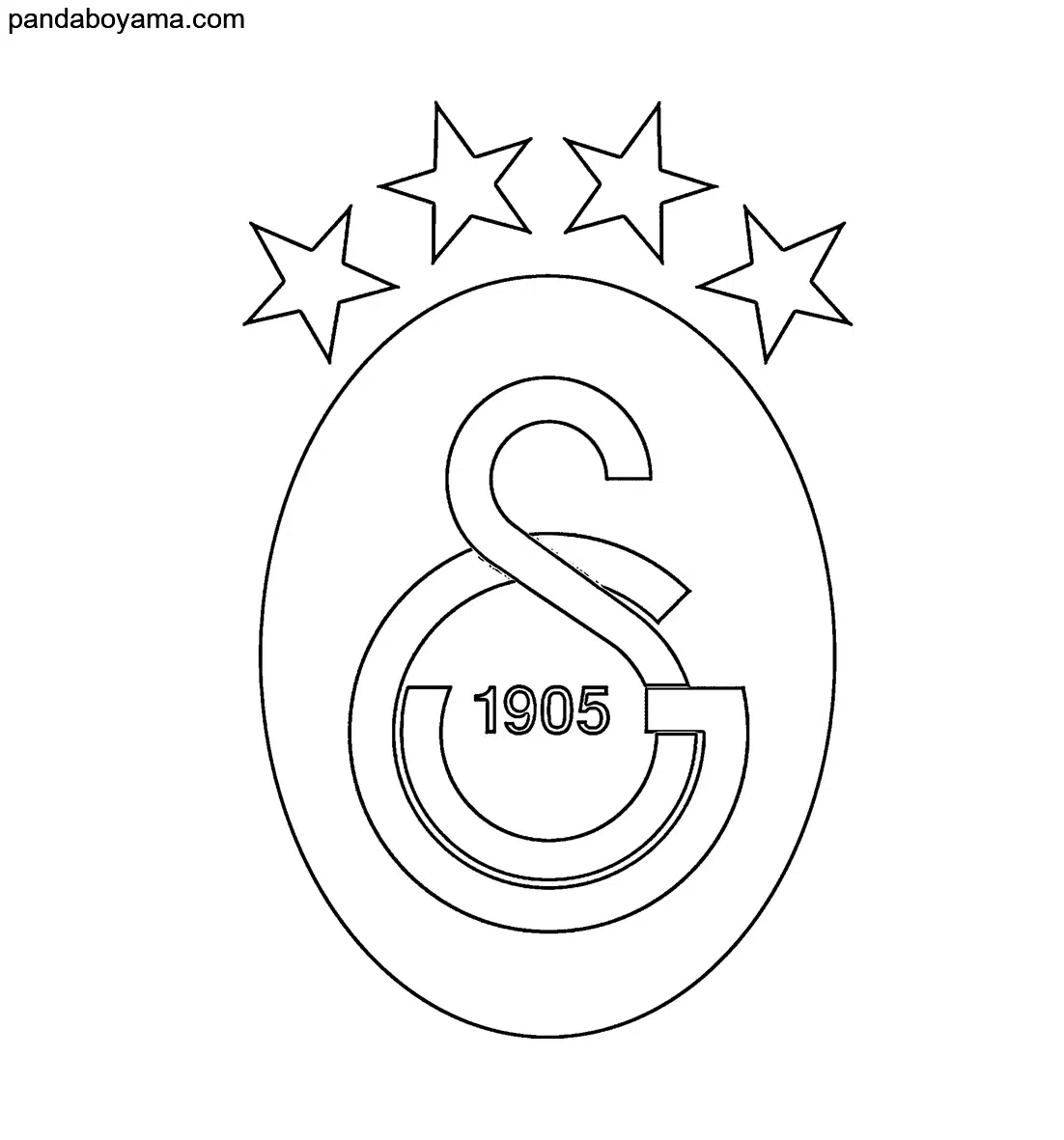 Galatasaray 1905 Logo boyama sayfası