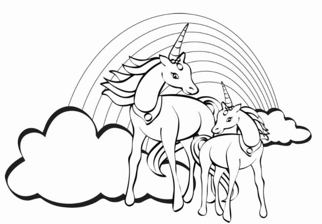 Harika Unicorn boyama sayfası