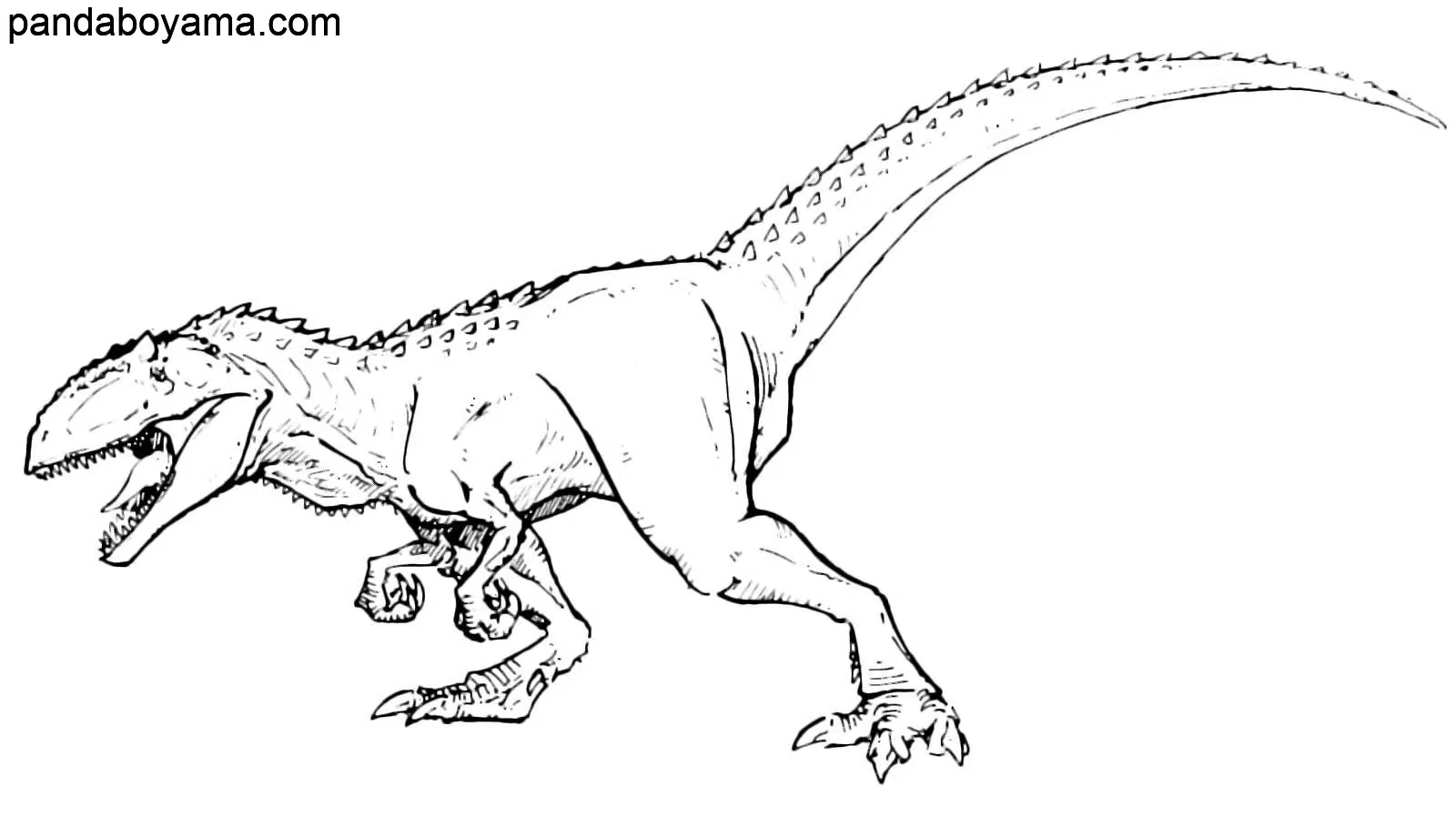 Yırtıcı Dinozor boyama sayfası