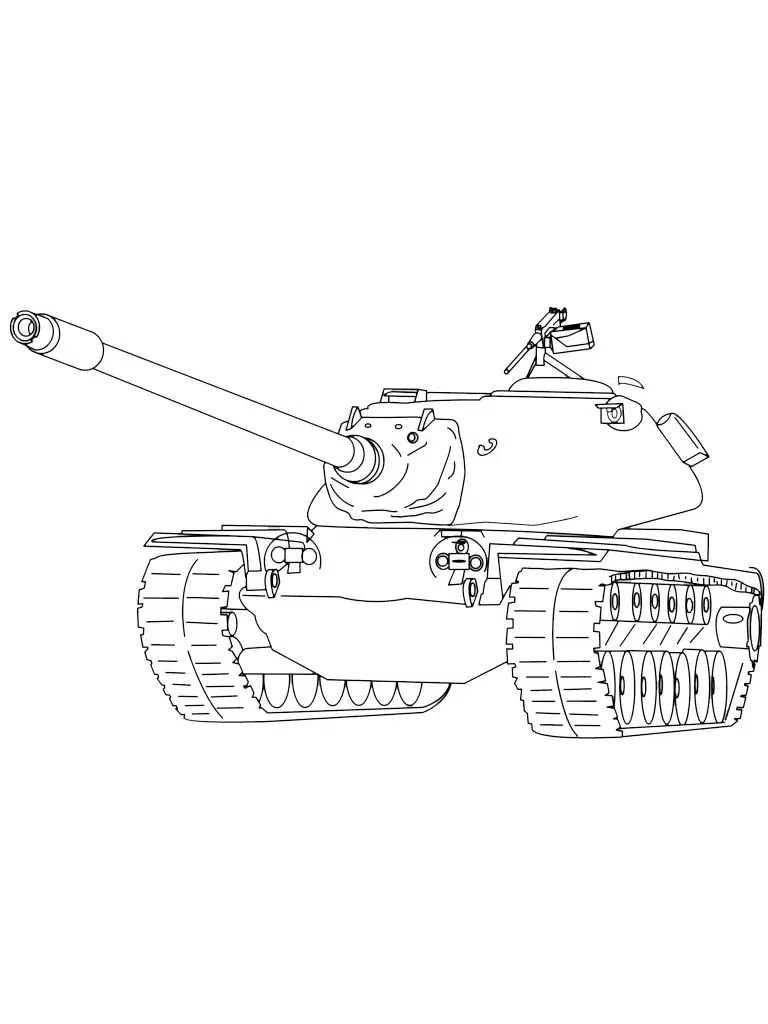 Türk Tank Savaş boyama sayfası