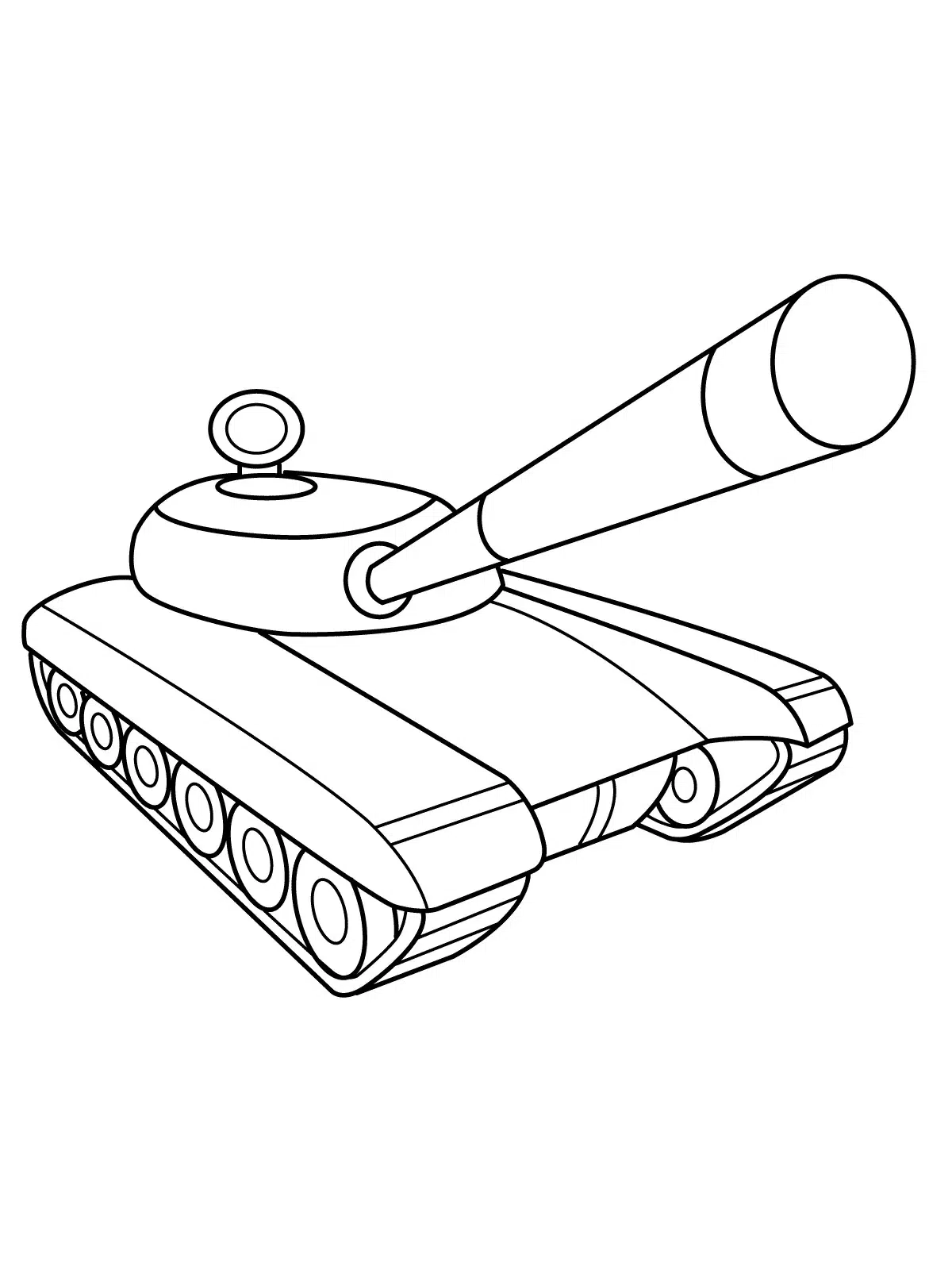 Minyatür Tank boyama sayfası
