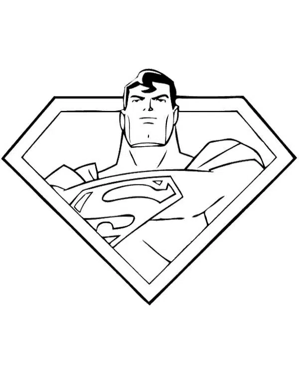 Süpermen Sembol boyama sayfası