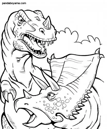 Konuşkan Dinozor boyama sayfası