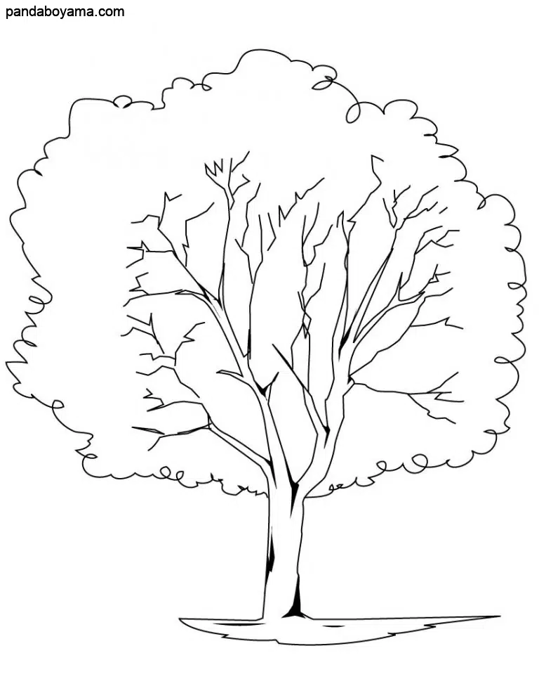 Sevilen Ağaç boyama sayfası