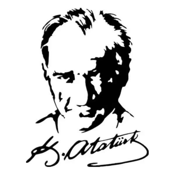 Atatürk Renklendirme boyama sayfası