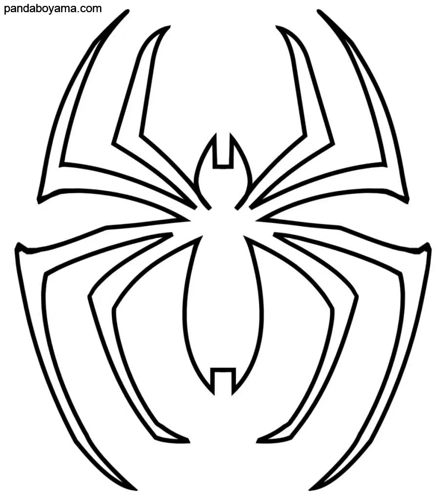 Örümcek Adam Sembol boyama sayfası
