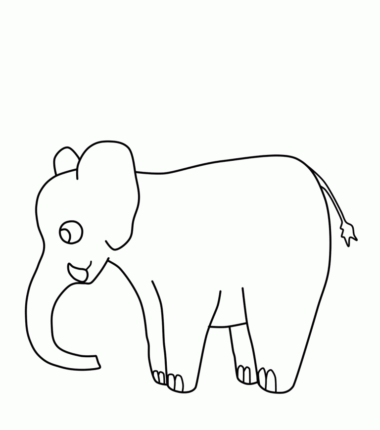 Fil Çizimi boyama sayfası