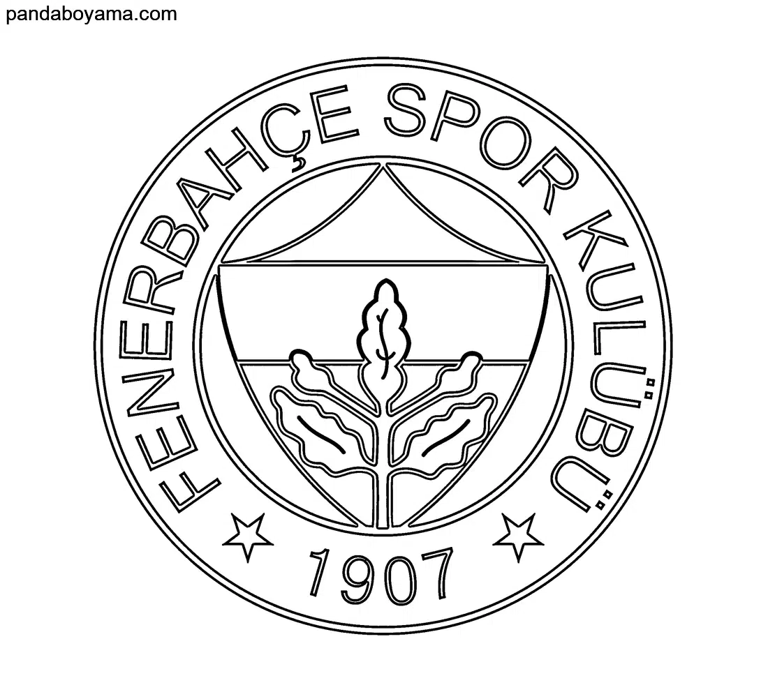 Fenerbahçe 1907 Logo boyama sayfası