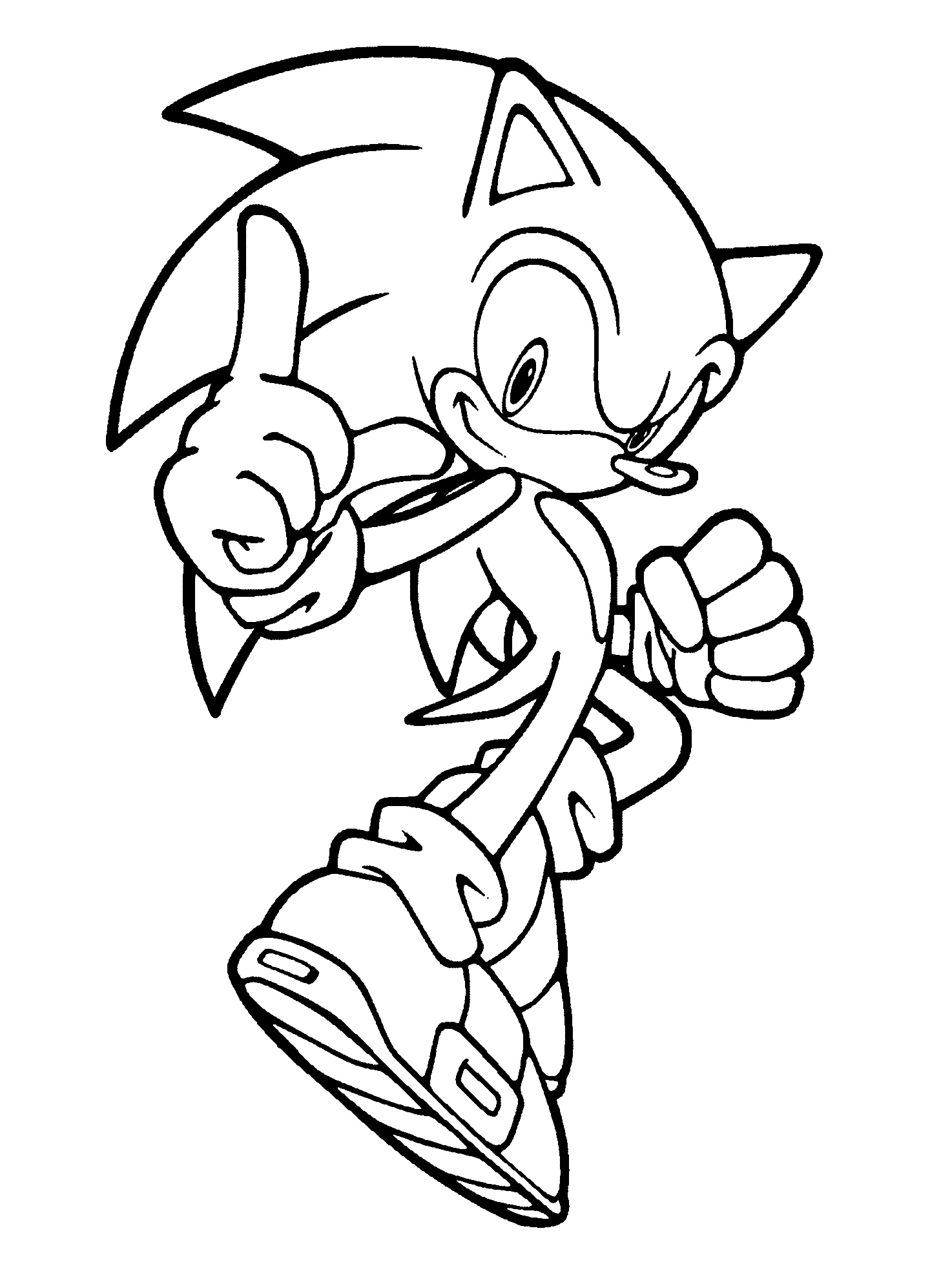 Yeni Sonic boyama sayfası