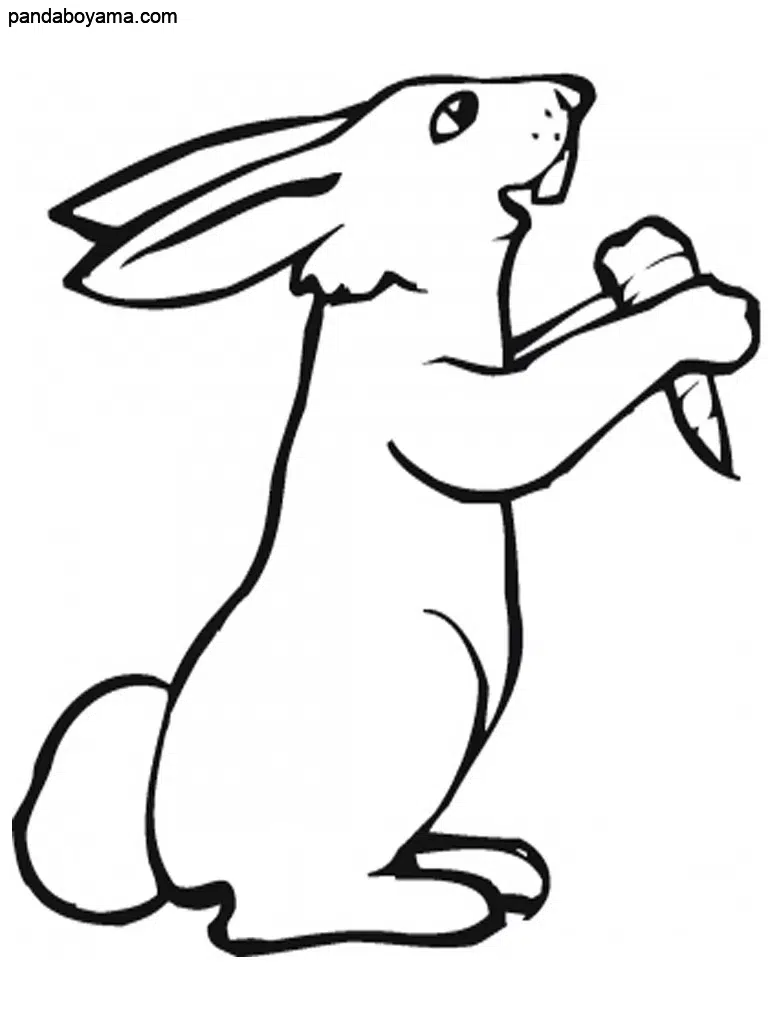 Komik Tavşan boyama sayfası