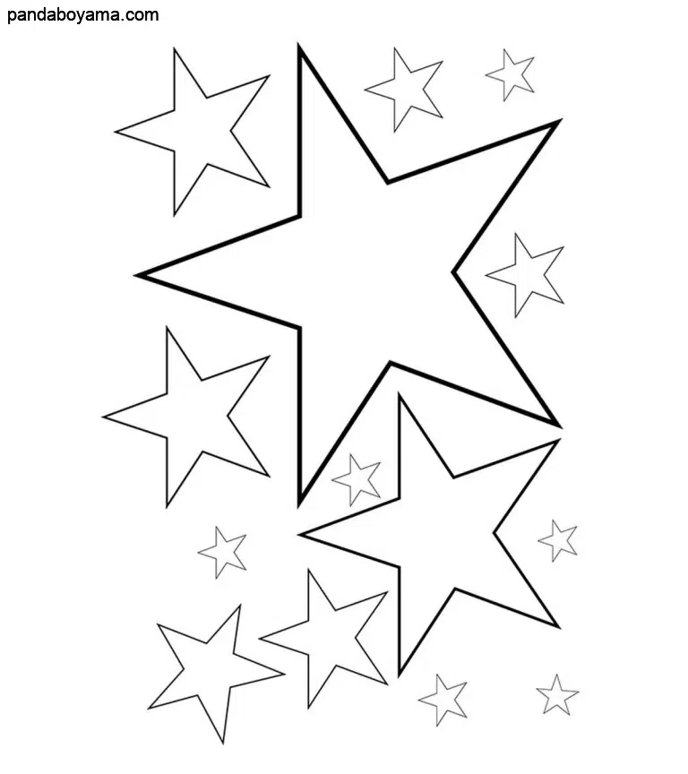 Yıldız Boyut boyama sayfası