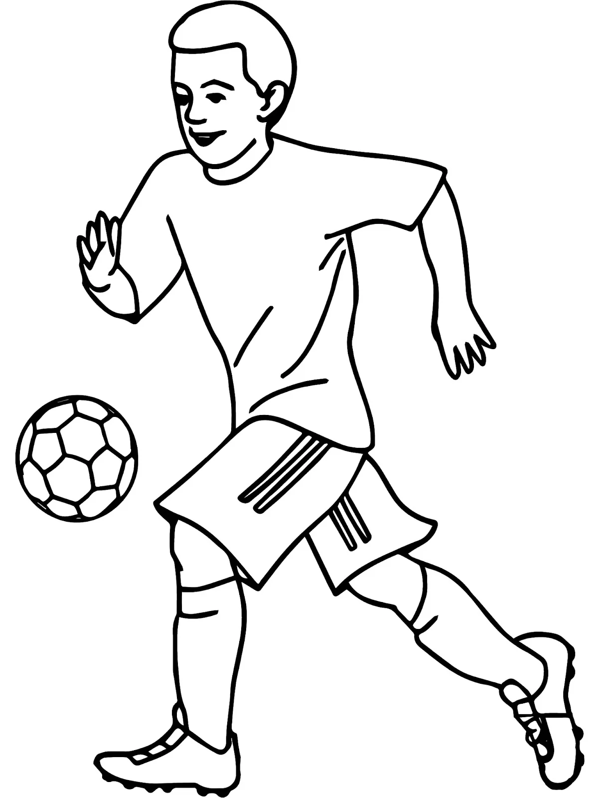 Futbol Maçı boyama sayfası