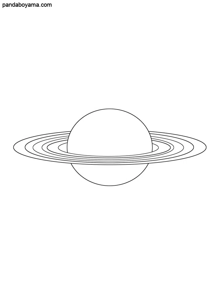 En iyi Satürn boyama sayfası