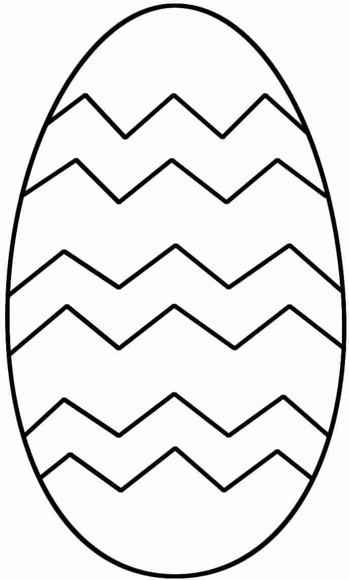 Çizgili Yumurta boyama sayfası