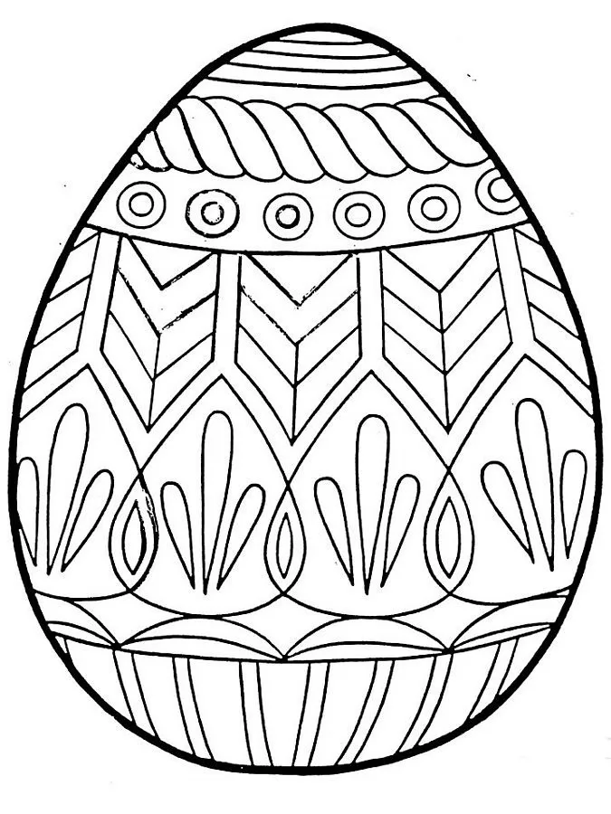 Paskalya Yumurtası boyama sayfası