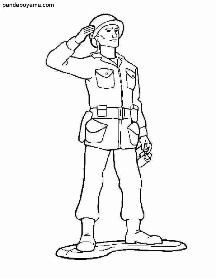 Asker Tekmil boyama sayfası