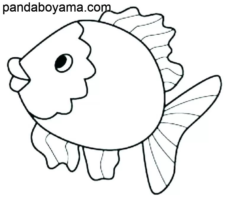Sevimli Balık boyama sayfası