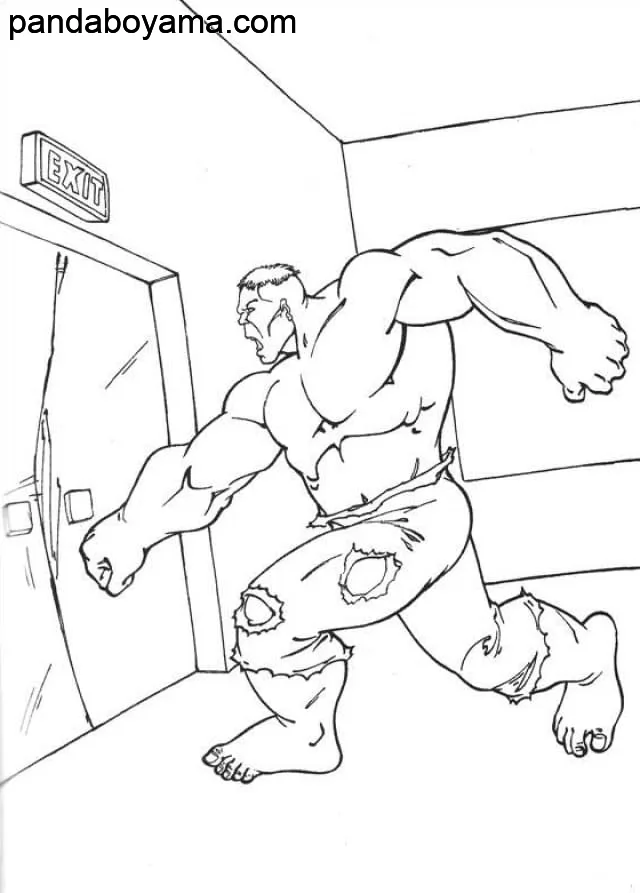 Hulk Asansör boyama sayfası
