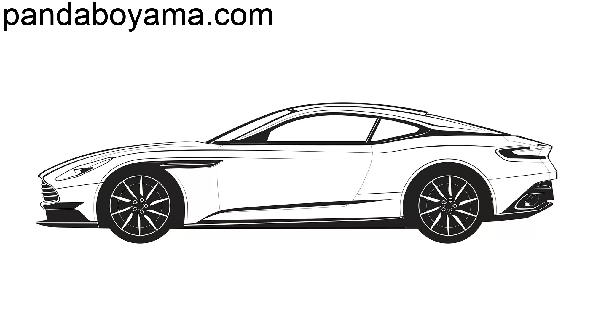 Aston Martin Araba boyama sayfası