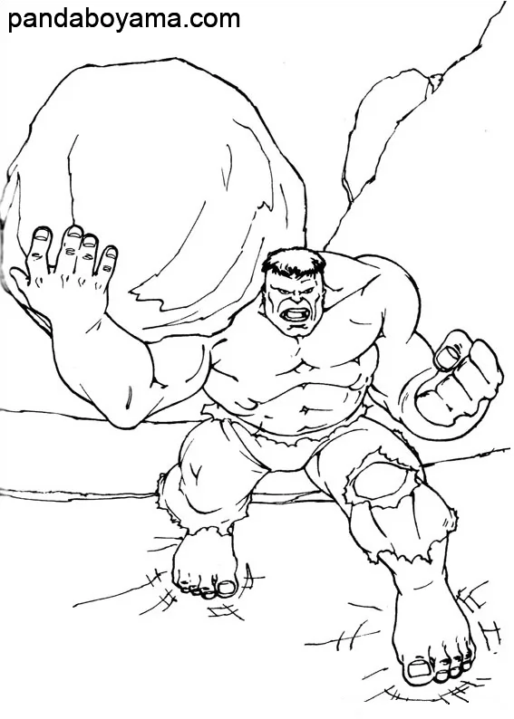 Hulk Kaya Fırlatıyor